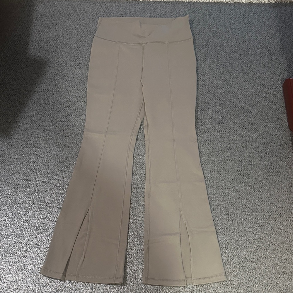 Aritzia Beige Flare Pants TnAction